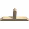 Ekena Millwork Portland Rough Sawn Timber Gable Bracket, Douglas Fir, 36"W x 18"H x 4"D x 4"F, 12/12 Pitch GBW036X18X0404POR00RDF - alternate 2